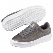Puma Suede Platform Shoes Womens Dark Grey 011EFXTJ