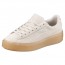 Puma Suede Platform Shoes Girls White 013STTEP