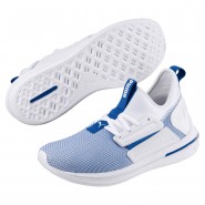 Puma Ignite Limitless Shoes For Men White/Blue 056JNSVX