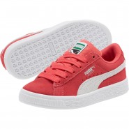 Puma Suede Classic Shoes Boys Pink/White 166FOWHK