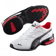 Puma Tazon 6 Shoes For Boys White/Black/Silver 196DOCHZ