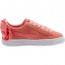 Puma Suede Bow Shoes Girls Pink 302SMEGV