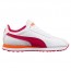 Puma Turin Shoes Boys White/Rose Red 316NFWJR