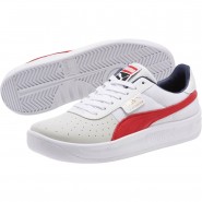 Puma California Shoes Womens White/Red/White 338XRHHY