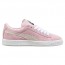 Puma Suede Shoes Boys Pink/White/Gold 341HHMES