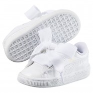 Puma Basket Heart Shoes Girls White 365CTBAD