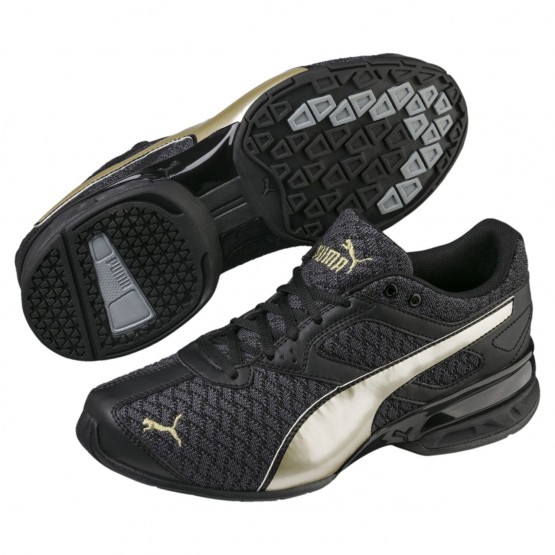 Puma Tazon 6 Training Shoes Womens Black/Gold 389ZOCCY