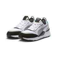 Puma Rs-0 Re-Invention Shoes For Men White/Grey Purple/Green 503XPETA