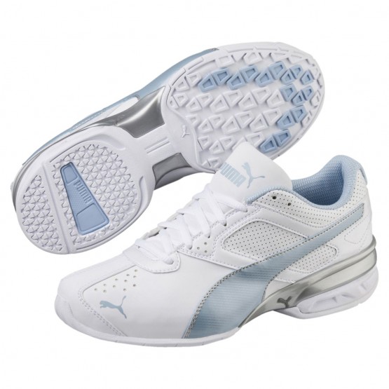 Puma Tazon 6 Training Shoes For Women White/Silver 523FXJWO
