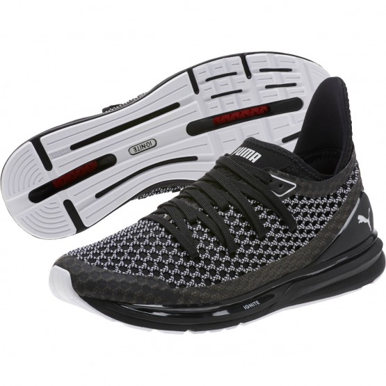 Puma Ignite Limitless Running Shoes For Men Black/White 526VCQTG