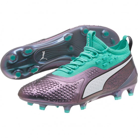 Puma One Outdoor Shoes For Men Green/White/Black 529EDIDC