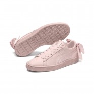 Puma Basket Bow Shoes Womens Pink 530ESSBJ