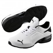 Puma Viz Runner Shoes Mens White/Black 536AGFHZ