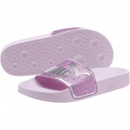 Puma Leadcat Shoes Girls Purple/Silver 537YESQF