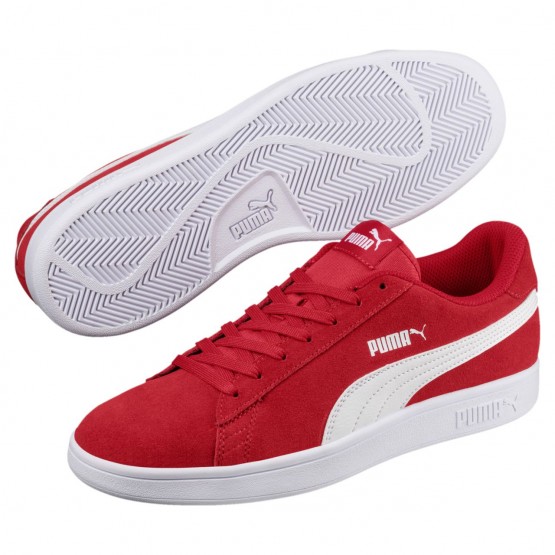 Puma Smash Shoes For Men Red/White 549WSULH