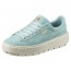Puma Platform Shoes Womens Blue Flower 555FGNXK