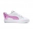 Puma Basket Bow Shoes Girls White/Purple/Grey 582BUQDH