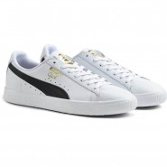 Puma Clyde Shoes Mens White/Black/Gold 590OMXKF