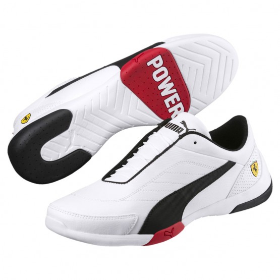 Puma Scuderia Ferrari Shoes Mens White/Black 595OZSUJ