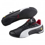 Puma Ferrari Shoes Mens Black/White/Black 628UDOEG
