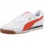 Puma Roma Anniversario Shoes For Men White/Red 665FVLFY