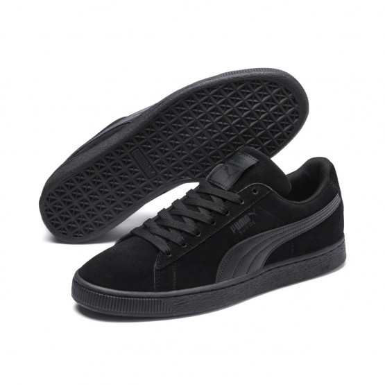 Puma Suede Classic Shoes For Men Black/Black 732MTKCS