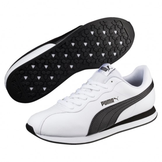 Puma Turin Shoes Mens White/Black 733YIAXJ