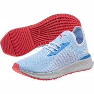 Puma Avid Evoknit Running Shoes Mens White/Blue/Pink 743KKEQE