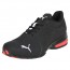 Puma Viz Runner Shoes For Men Black/White 744VNXSG