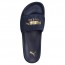 Puma Suede Sandals For Men Navy/Gold 752ANQDW