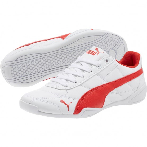 Puma Tune Cat 3 Shoes Boys White/Deep Red 759KRGSO