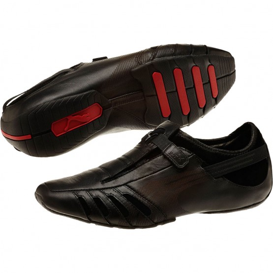 Puma Vedano Shoes For Men Black/Red 763AQMDR