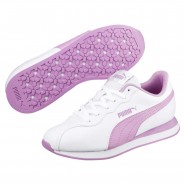Puma Turin Shoes For Boys White/Purple 813LNVLI