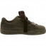 Puma Suede Heart Shoes Girls Olive/Gold 825SXLVD