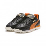 Puma King Shoes Mens Black/Orange 867ZHVYY