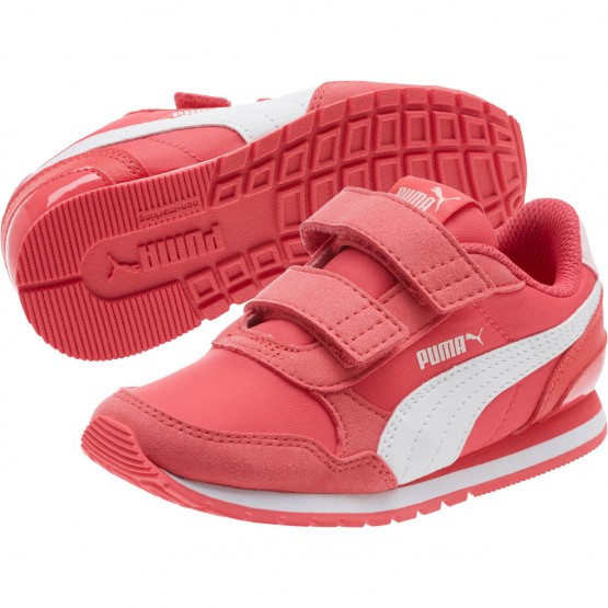 Puma St Runner V2 Shoes Boys Pink/White 899ZLIFU