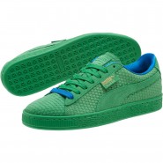 Puma Suede Classic Shoes Mens Green/Gold 949WVUOJ